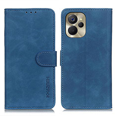 Custodia Portafoglio In Pelle Cover con Supporto K03Z per Realme 9i 5G Blu