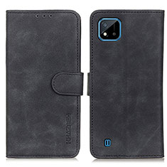 Custodia Portafoglio In Pelle Cover con Supporto K03Z per Realme C11 (2021) Nero