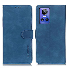 Custodia Portafoglio In Pelle Cover con Supporto K03Z per Realme GT Neo3 5G Blu