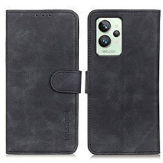 Custodia Portafoglio In Pelle Cover con Supporto K03Z per Realme GT2 Pro 5G Nero