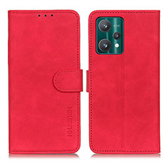 Custodia Portafoglio In Pelle Cover con Supporto K03Z per Realme Q5 5G Rosso