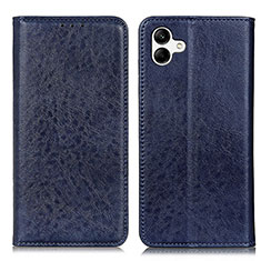 Custodia Portafoglio In Pelle Cover con Supporto K03Z per Samsung Galaxy A05 Blu