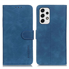 Custodia Portafoglio In Pelle Cover con Supporto K03Z per Samsung Galaxy A23 5G Blu