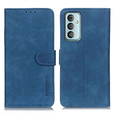 Custodia Portafoglio In Pelle Cover con Supporto K03Z per Samsung Galaxy F13 4G Blu