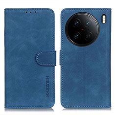 Custodia Portafoglio In Pelle Cover con Supporto K03Z per Vivo X90 Pro 5G Blu