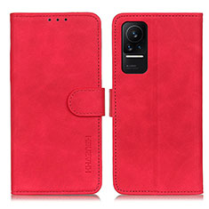 Custodia Portafoglio In Pelle Cover con Supporto K03Z per Xiaomi Civi 5G Rosso