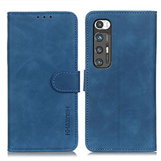 Custodia Portafoglio In Pelle Cover con Supporto K03Z per Xiaomi Mi 10S 5G Blu