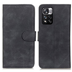 Custodia Portafoglio In Pelle Cover con Supporto K03Z per Xiaomi Mi 11i 5G (2022) Nero