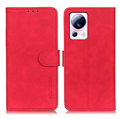 Custodia Portafoglio In Pelle Cover con Supporto K03Z per Xiaomi Mi 12 Lite NE 5G Rosso