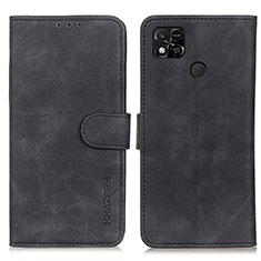 Custodia Portafoglio In Pelle Cover con Supporto K03Z per Xiaomi POCO C3 Nero