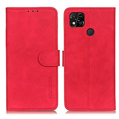 Custodia Portafoglio In Pelle Cover con Supporto K03Z per Xiaomi POCO C31 Rosso