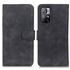 Custodia Portafoglio In Pelle Cover con Supporto K03Z per Xiaomi Poco M4 Pro 5G Nero