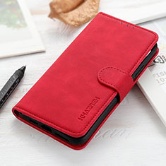 Custodia Portafoglio In Pelle Cover con Supporto K03Z per Xiaomi Redmi 10 4G Rosso