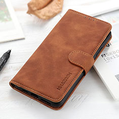 Custodia Portafoglio In Pelle Cover con Supporto K03Z per Xiaomi Redmi Note 10T 5G Marrone