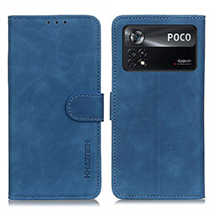 Custodia Portafoglio In Pelle Cover con Supporto K03Z per Xiaomi Redmi Note 11E Pro 5G Blu