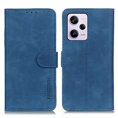 Custodia Portafoglio In Pelle Cover con Supporto K03Z per Xiaomi Redmi Note 12 Explorer Blu