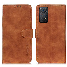 Custodia Portafoglio In Pelle Cover con Supporto K03Z per Xiaomi Redmi Note 12 Pro 4G Marrone