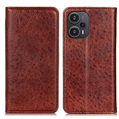 Custodia Portafoglio In Pelle Cover con Supporto K03Z per Xiaomi Redmi Note 12 Turbo 5G Marrone