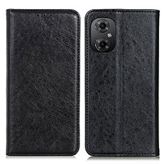 Custodia Portafoglio In Pelle Cover con Supporto K03Z per Xiaomi Redmi Note 12R Pro 5G Nero