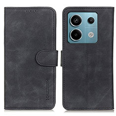 Custodia Portafoglio In Pelle Cover con Supporto K03Z per Xiaomi Redmi Note 13 Pro 5G Nero