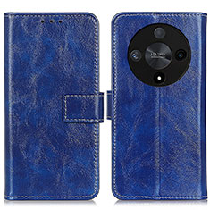 Custodia Portafoglio In Pelle Cover con Supporto K04Z per Huawei Honor Magic6 Lite 5G Blu