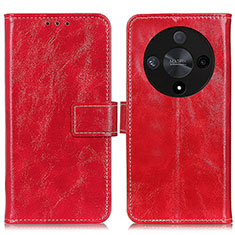 Custodia Portafoglio In Pelle Cover con Supporto K04Z per Huawei Honor Magic6 Lite 5G Rosso