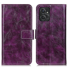 Custodia Portafoglio In Pelle Cover con Supporto K04Z per Motorola Moto G Power 5G (2023) Viola