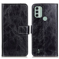 Custodia Portafoglio In Pelle Cover con Supporto K04Z per Nokia C31 Nero