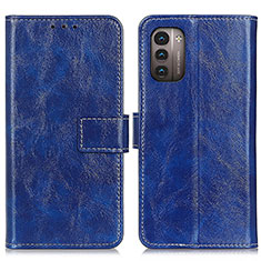 Custodia Portafoglio In Pelle Cover con Supporto K04Z per Nokia G11 Blu