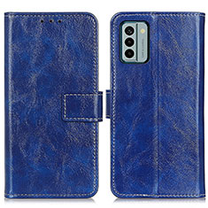 Custodia Portafoglio In Pelle Cover con Supporto K04Z per Nokia G22 Blu