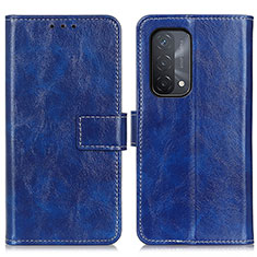 Custodia Portafoglio In Pelle Cover con Supporto K04Z per Oppo A93 5G Blu