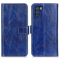 Custodia Portafoglio In Pelle Cover con Supporto K04Z per Oppo K9 Pro 5G Blu