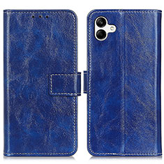 Custodia Portafoglio In Pelle Cover con Supporto K04Z per Samsung Galaxy A04E Blu