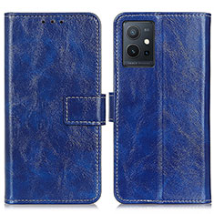 Custodia Portafoglio In Pelle Cover con Supporto K04Z per Vivo iQOO Z6 5G Blu