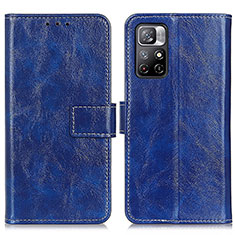 Custodia Portafoglio In Pelle Cover con Supporto K04Z per Xiaomi Poco M4 Pro 5G Blu