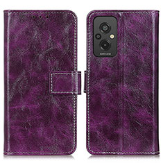 Custodia Portafoglio In Pelle Cover con Supporto K04Z per Xiaomi Redmi 11 Prime 4G Viola