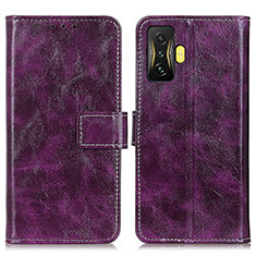 Custodia Portafoglio In Pelle Cover con Supporto K04Z per Xiaomi Redmi K50 Gaming 5G Viola