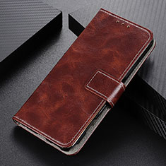 Custodia Portafoglio In Pelle Cover con Supporto K04Z per Xiaomi Redmi Note 9 4G Marrone