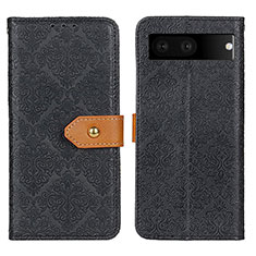 Custodia Portafoglio In Pelle Cover con Supporto K05Z per Google Pixel 7 5G Nero