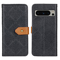 Custodia Portafoglio In Pelle Cover con Supporto K05Z per Google Pixel 8 Pro 5G Nero