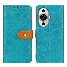 Custodia Portafoglio In Pelle Cover con Supporto K05Z per Huawei Nova 11 Ultra Verde