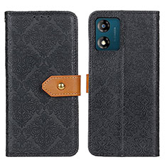 Custodia Portafoglio In Pelle Cover con Supporto K05Z per Motorola Moto E13 Nero