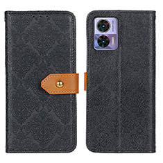 Custodia Portafoglio In Pelle Cover con Supporto K05Z per Motorola Moto Edge 30 Lite 5G Nero