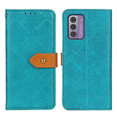 Custodia Portafoglio In Pelle Cover con Supporto K05Z per Nokia G310 5G Verde