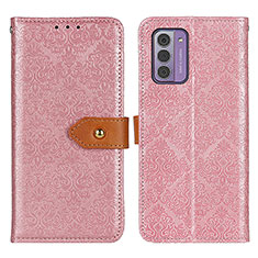 Custodia Portafoglio In Pelle Cover con Supporto K05Z per Nokia G42 5G Rosa