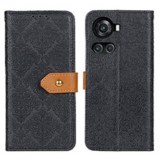 Custodia Portafoglio In Pelle Cover con Supporto K05Z per OnePlus 10R 5G Nero