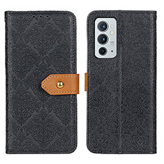 Custodia Portafoglio In Pelle Cover con Supporto K05Z per OnePlus 9RT 5G Nero