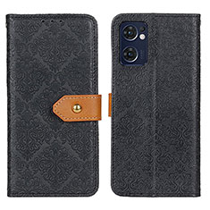 Custodia Portafoglio In Pelle Cover con Supporto K05Z per OnePlus Nord CE 2 5G Nero