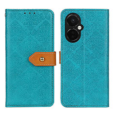 Custodia Portafoglio In Pelle Cover con Supporto K05Z per OnePlus Nord CE 3 5G Verde