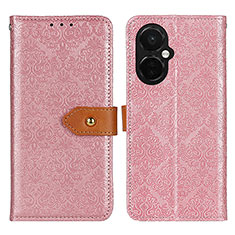 Custodia Portafoglio In Pelle Cover con Supporto K05Z per OnePlus Nord CE 3 Lite 5G Rosa